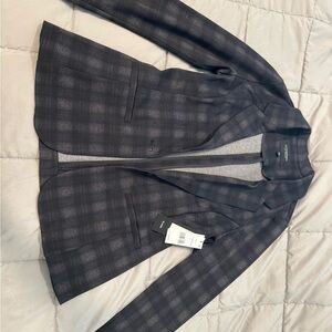 Black Plaid Women's Jacket
